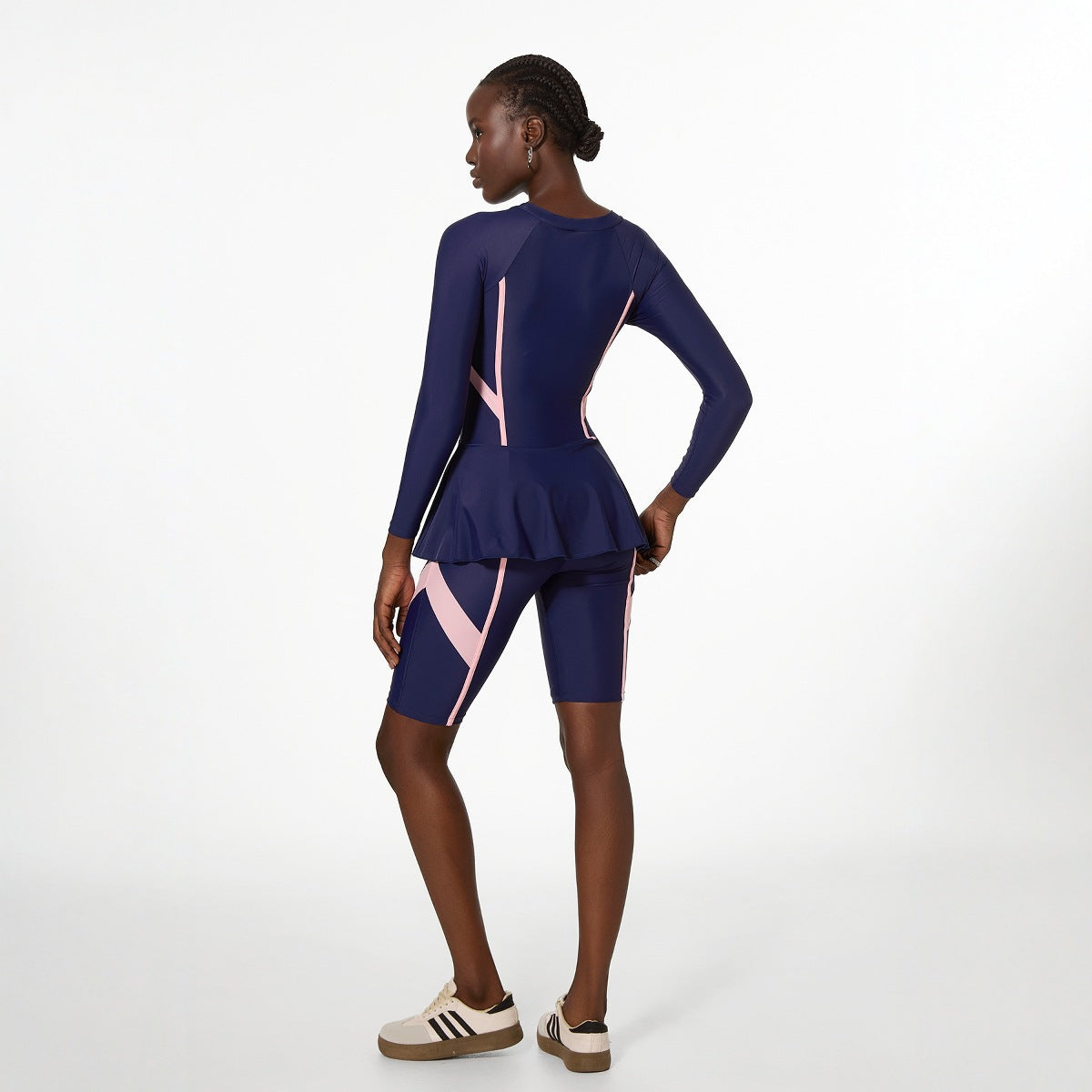 Swimsuit for Women Siamese Conservative Swimwear Long Sleeve Sun Protection Spring Museum Special Popular Swimsuit Bella Mia